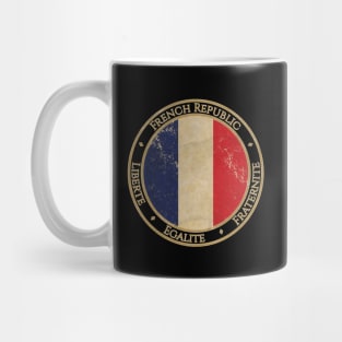 Vintage France French Republic Europe European EU Flag Mug